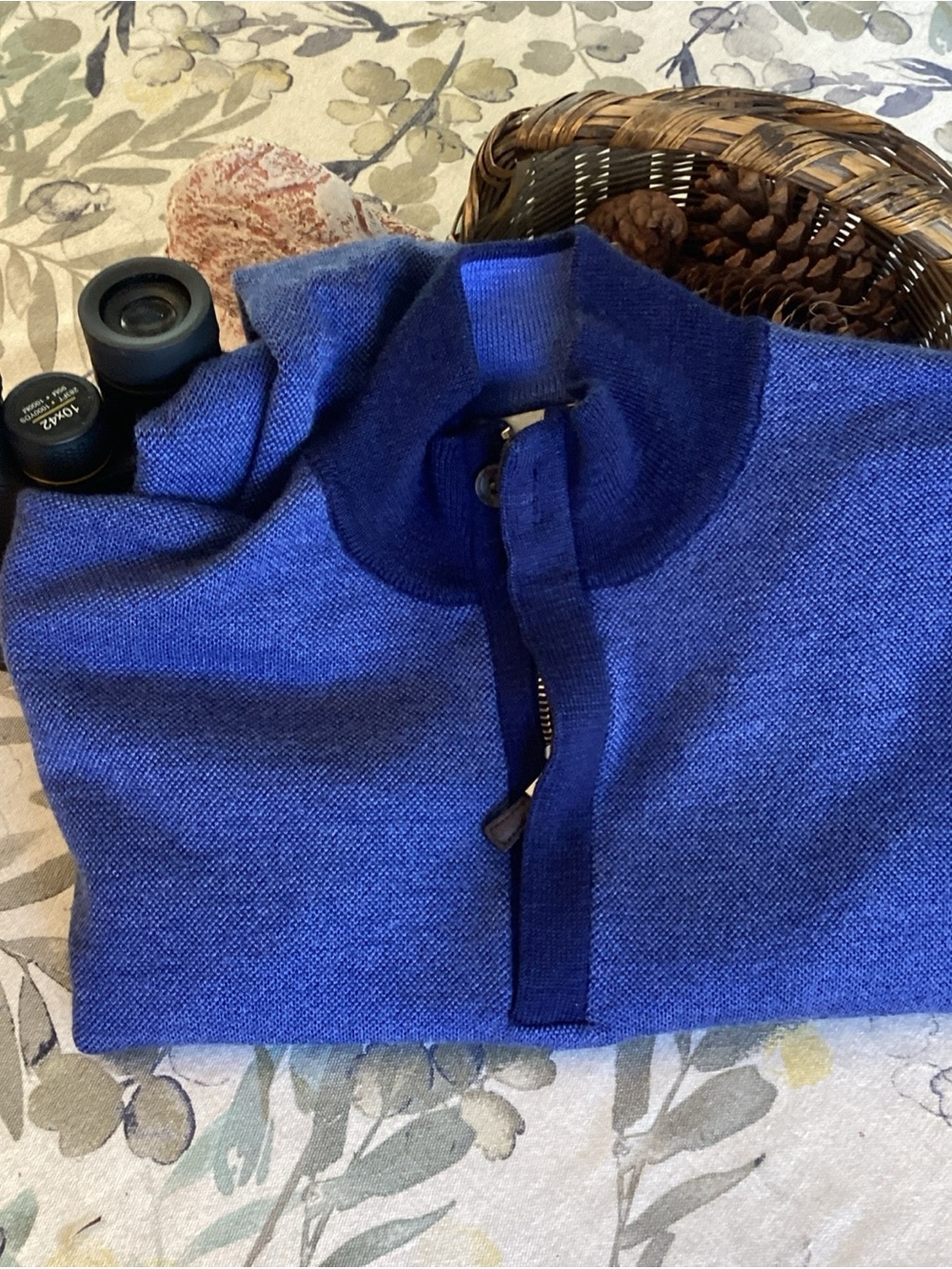 Peter Millar Crown Mens L Blue Extrafine Merino Wool 1/4 Zip
58 / 80